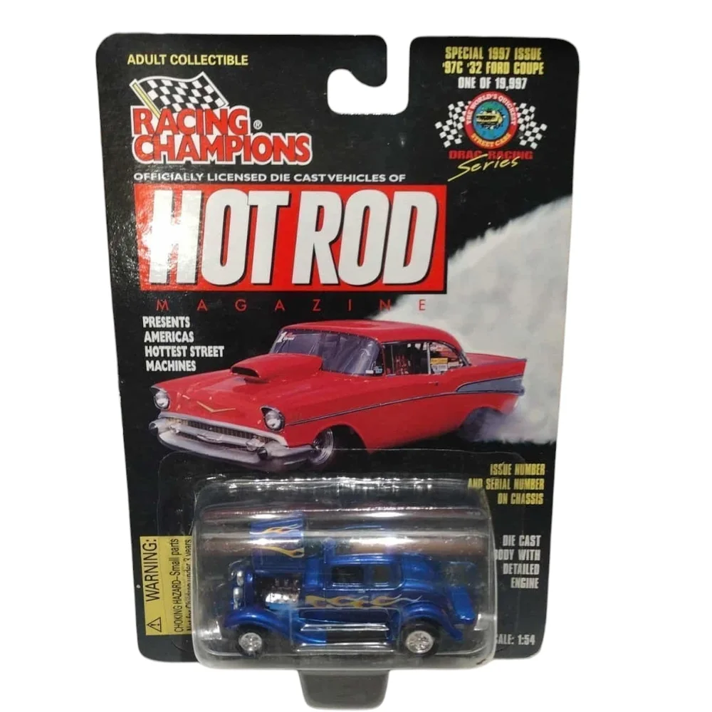 Racing Champions 1997 HOT ROD #97C - '32 Ford Coupe - Blue- LIMITED EDITION!